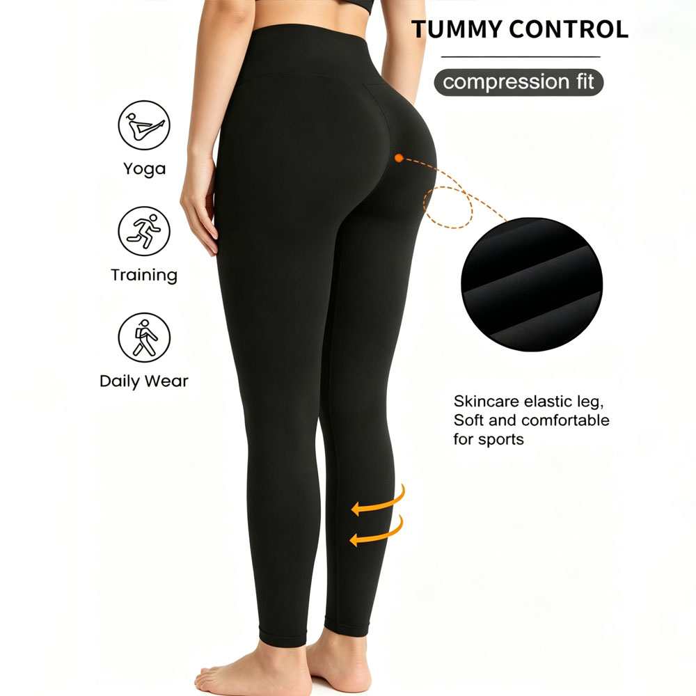 Pilates Yoga And Gym - Damskie legginsy sportowe o wysokiej elastyczności,