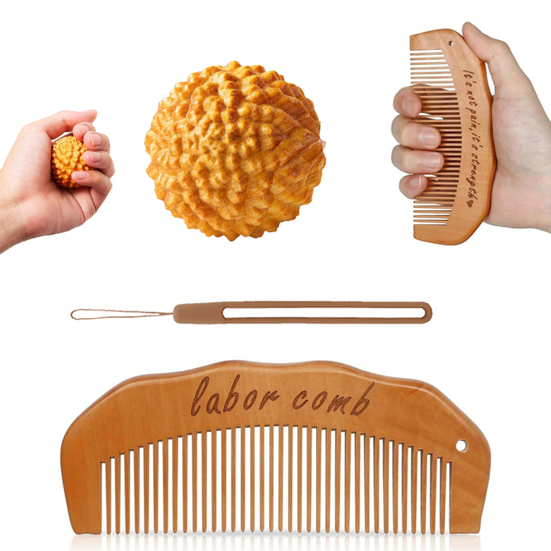 Acupressure Ball Set - 3 szt./zestaw Grzebień porodowy i piłeczki