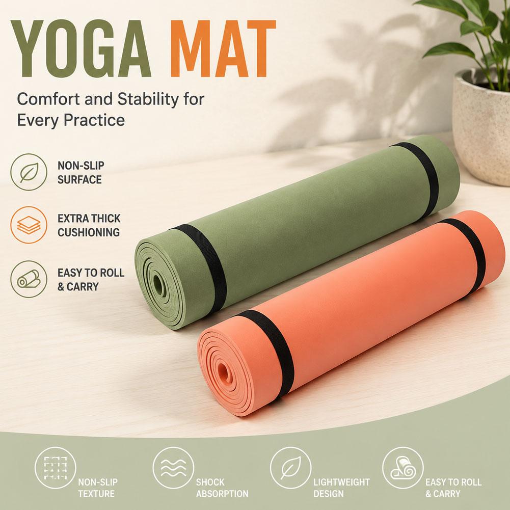 Mata do jogi 180x50cm antypośl – Pilates Yoga Matte recenzja i cena