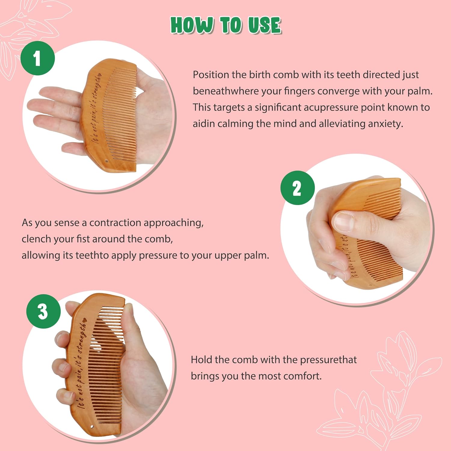 3 szt./zestaw Grzebień porodow – Acupressure Ball Set recenzja i cena