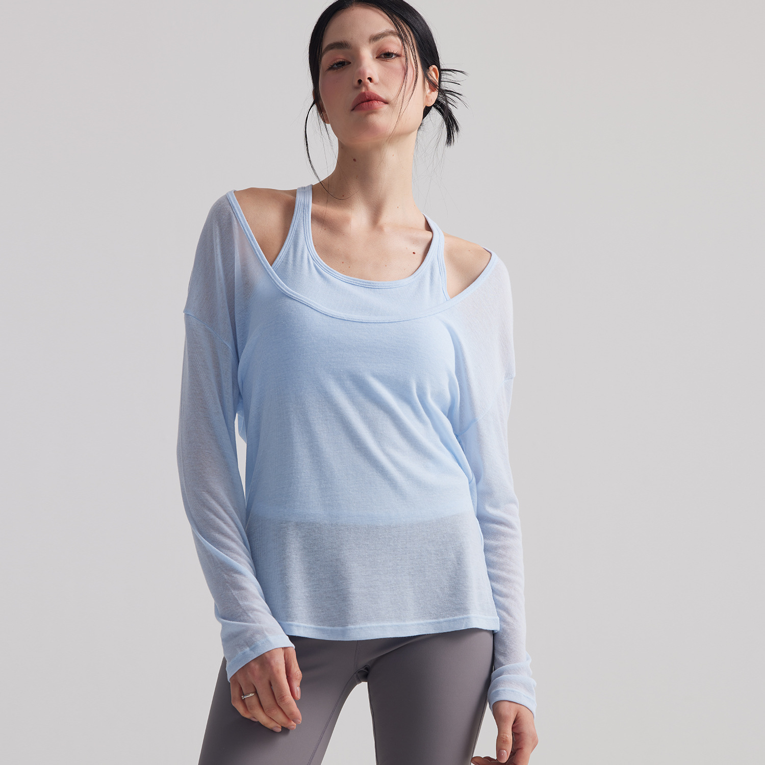 Damska luźna, półprzezroczysta – Pilates Yoga And Gym recenzja i cena