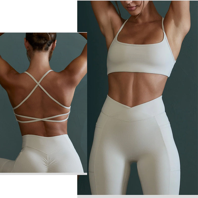 Aiithuug Crisscross Back Yoga  – Pilates Yoga And Gym recenzja i cena