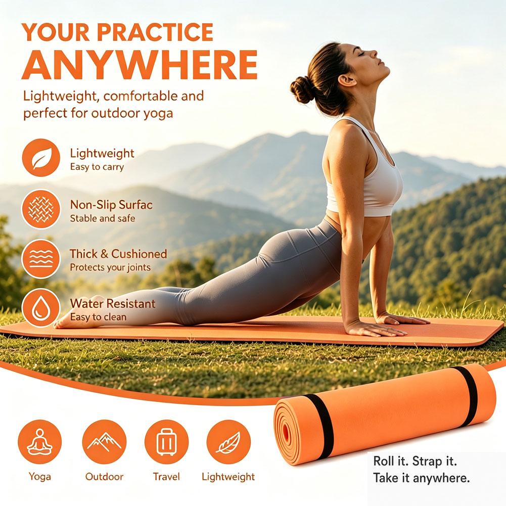 1/2 szt. Gruba Mata do Jogi An – Pilates Yoga Matte recenzja i cena